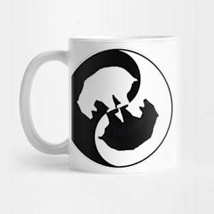 Pooping Bear Yin Yang Mug